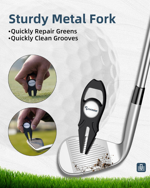 DORMIE Divot Repair Tool and Magnetic Marking Tool with Ergonomic Design