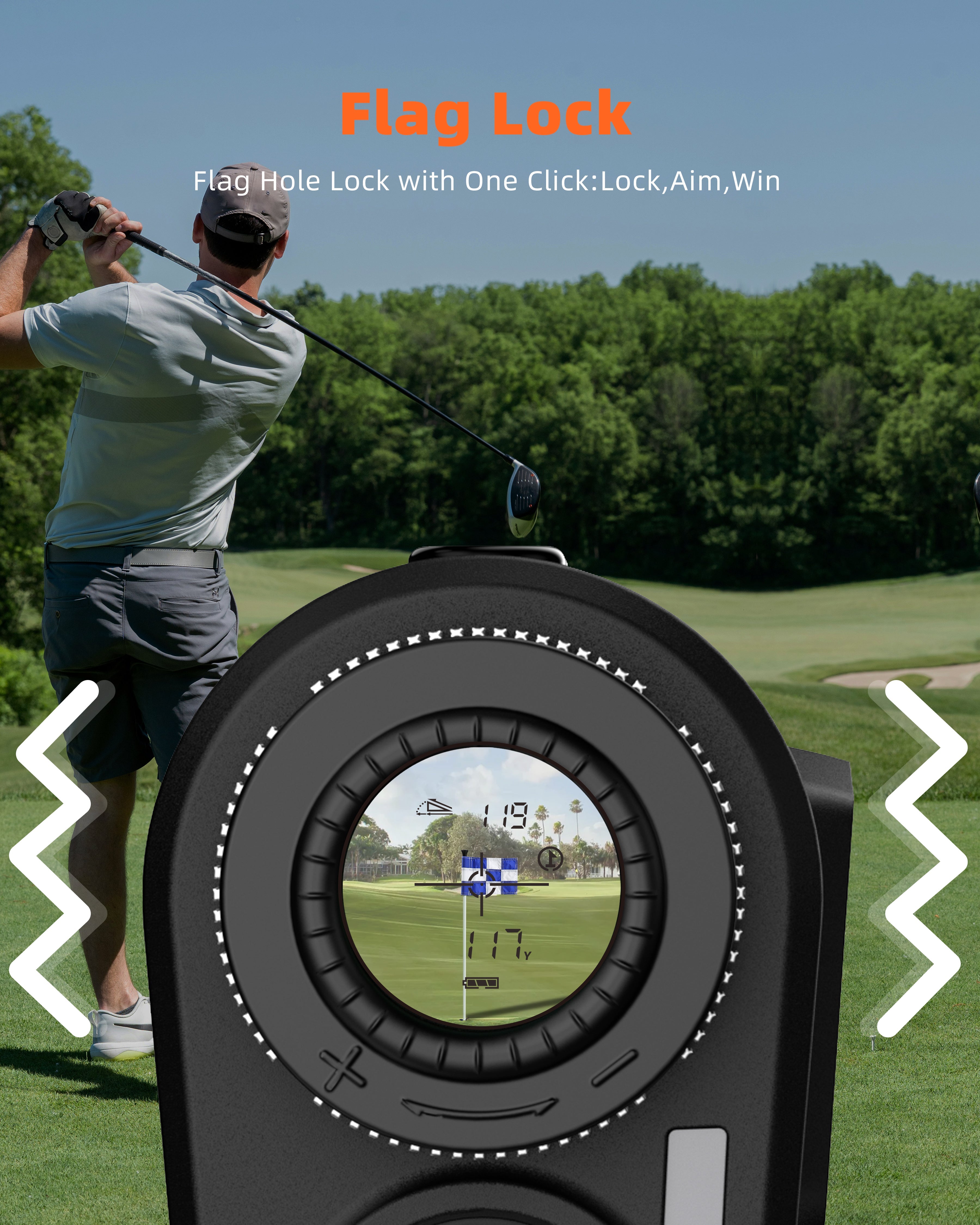 DORMIE T100 Golf Rangefinder 800 Yards 6X Magnification Rangefinder