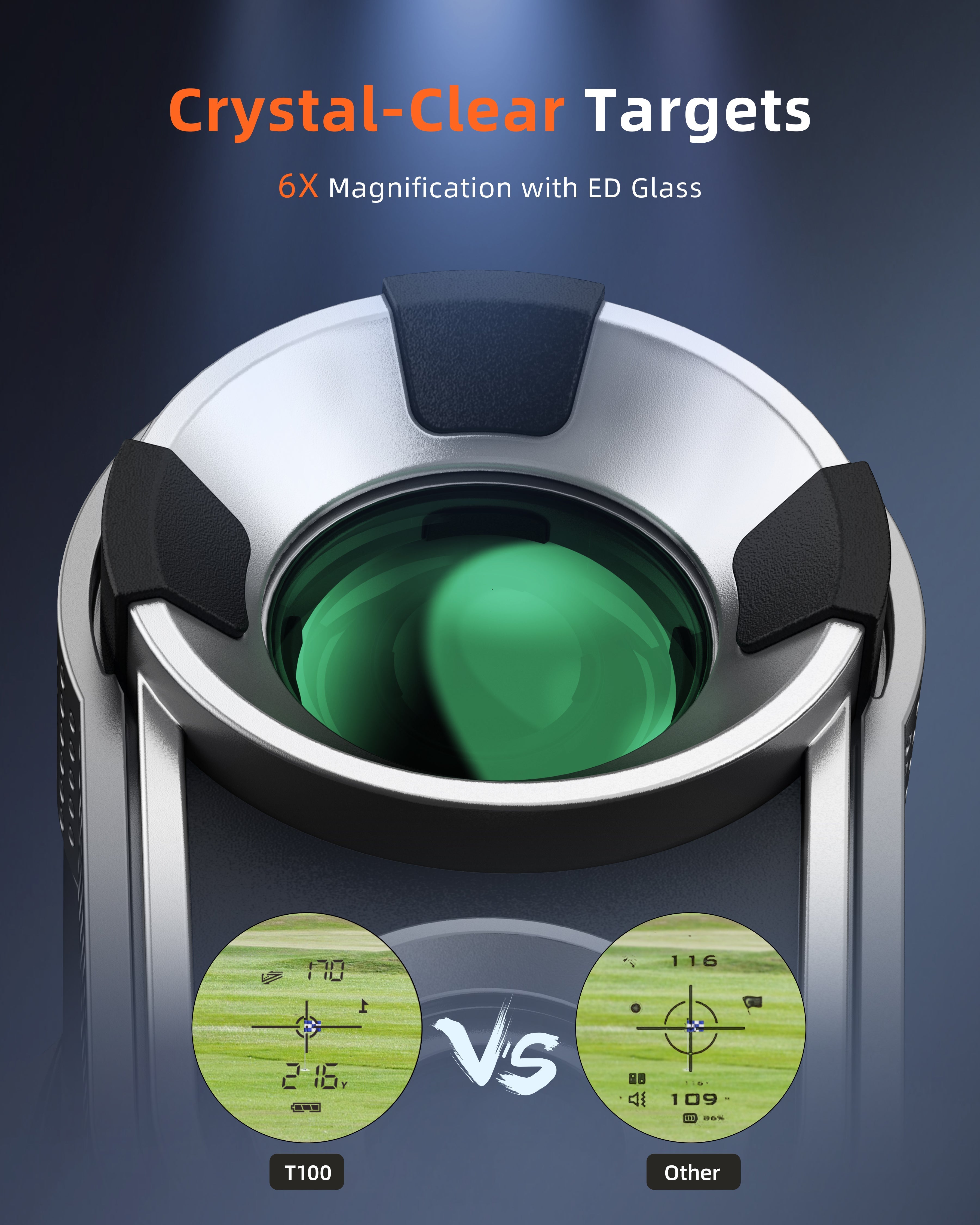 DORMIE T100 Golf Rangefinder 800 Yards 6X Magnification Rangefinder