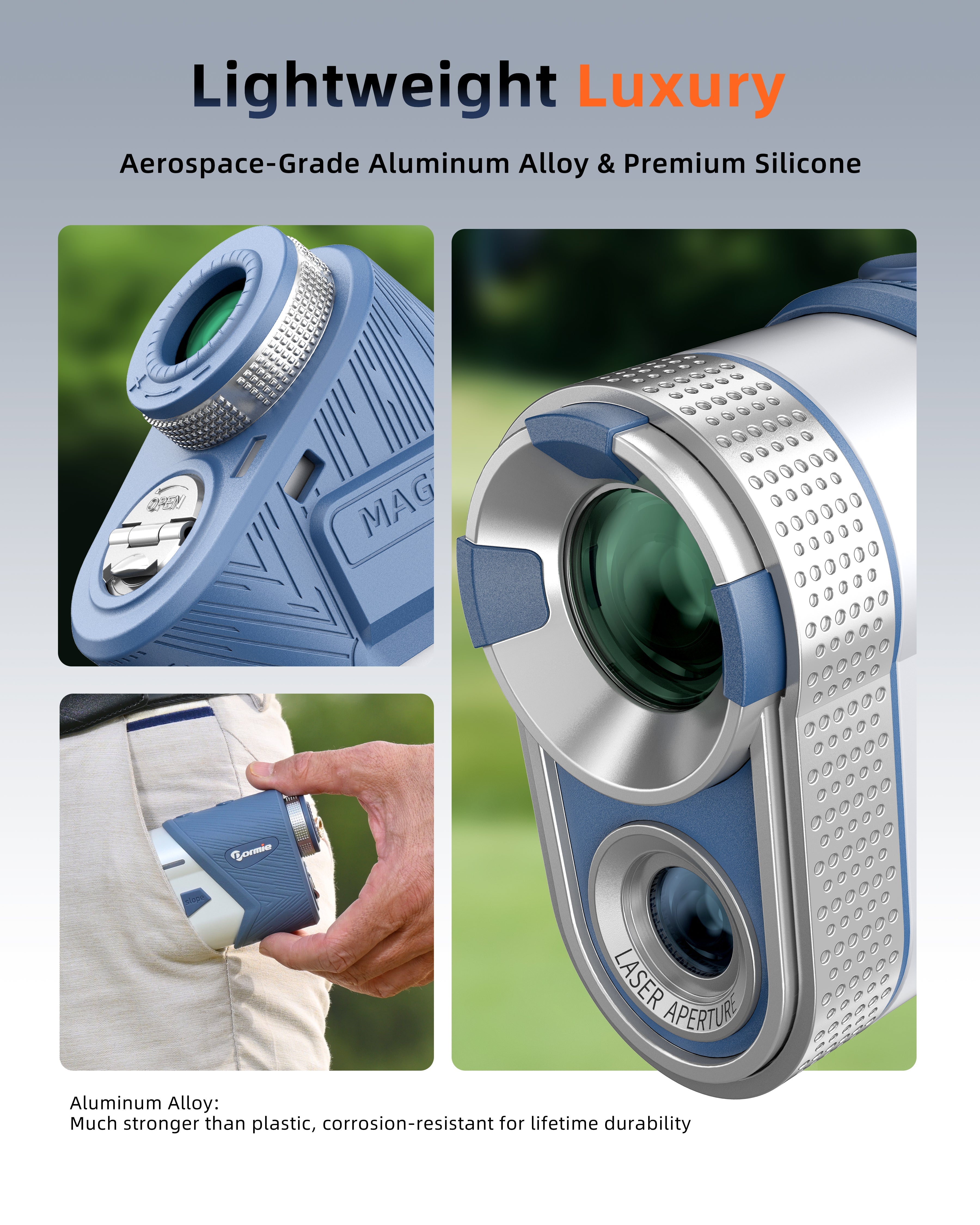DORMIE T100 PRO Golf Rangefinder 800 Yards PNLC Auto Ambient Display