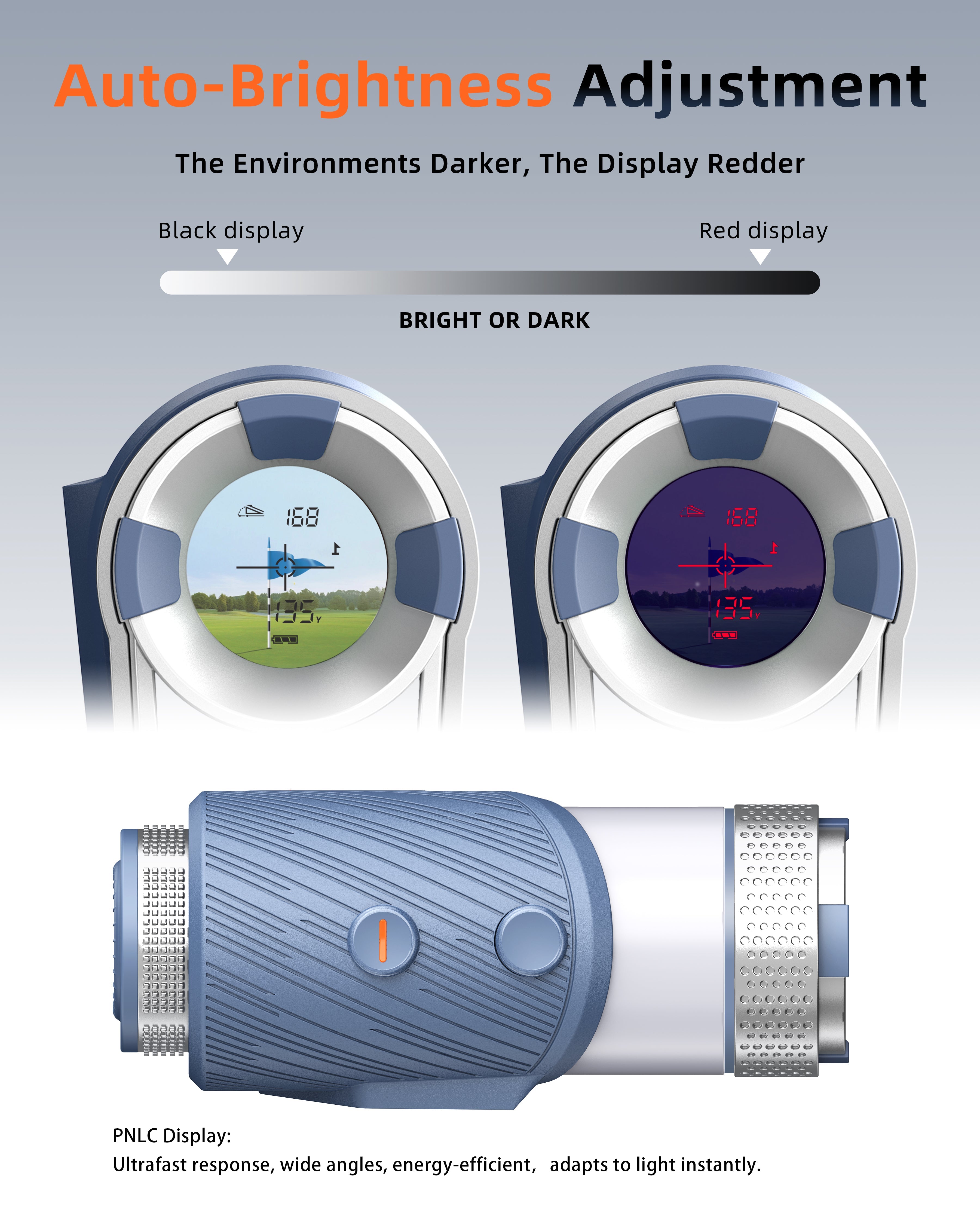 DORMIE T100 PRO Golf Rangefinder 800 Yards PNLC Auto Ambient Display